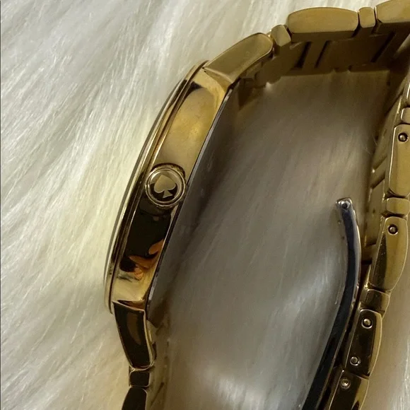 Kate Spade New York Gramercy Grand Gold-Tone Watch with Crystal Accents - Picture 6 of 15